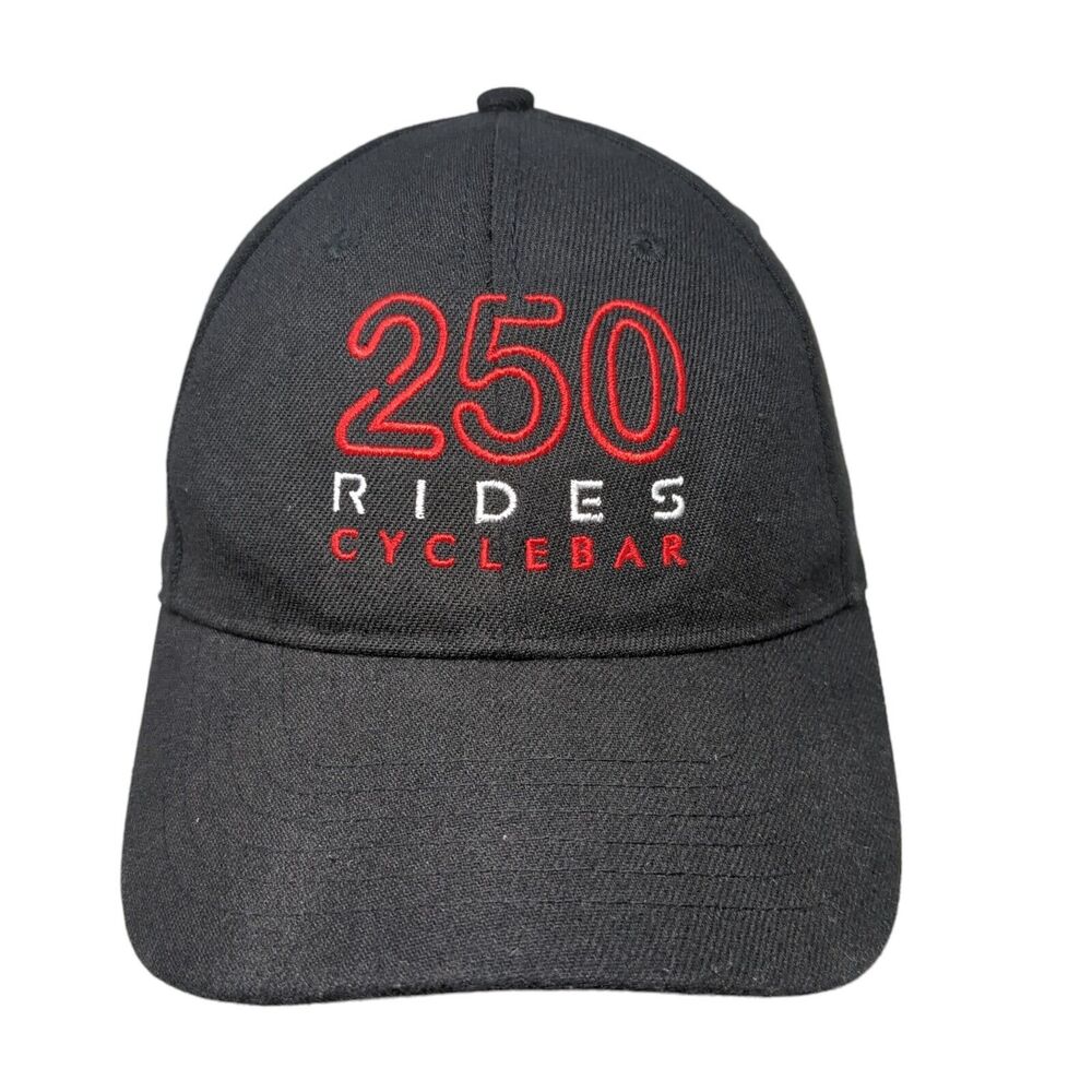 250 Rides Cyclebar Snapback Hat Black OSFM Embroidered Quake City Caps